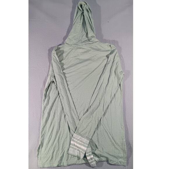 Ron Jon Surf Shop Hoodie Small Green Striped Sleeve Surf Logo Pullover Beachwear - Picture 5 of 5